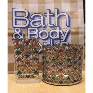 Bath & Body Works Pride Collection 3 Wick Candle & Hand Soap Holders Ltd Edition